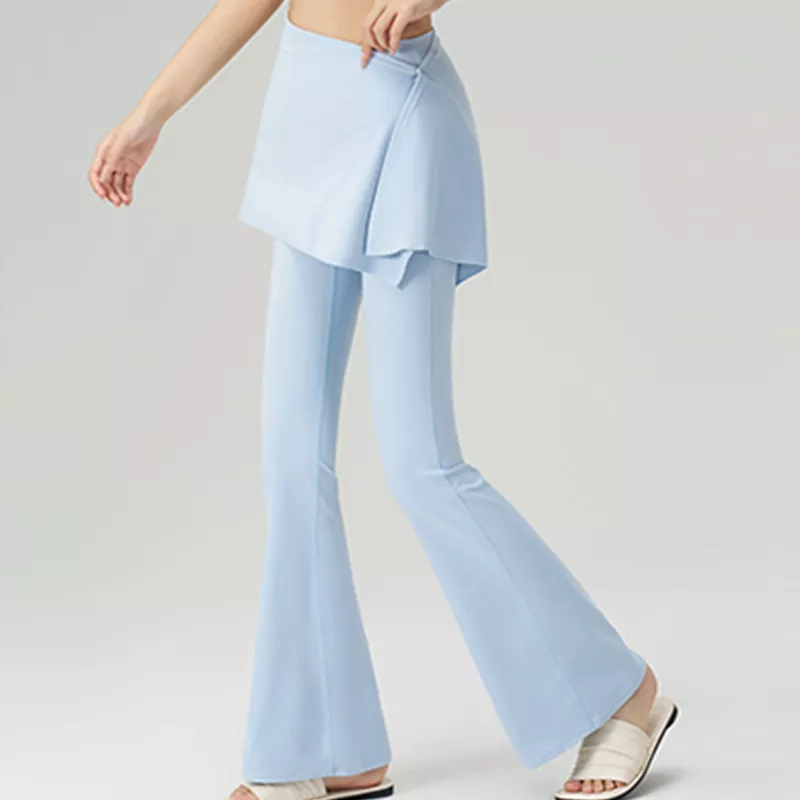 High-Waisted Fake Two-Piece Yoga Pants