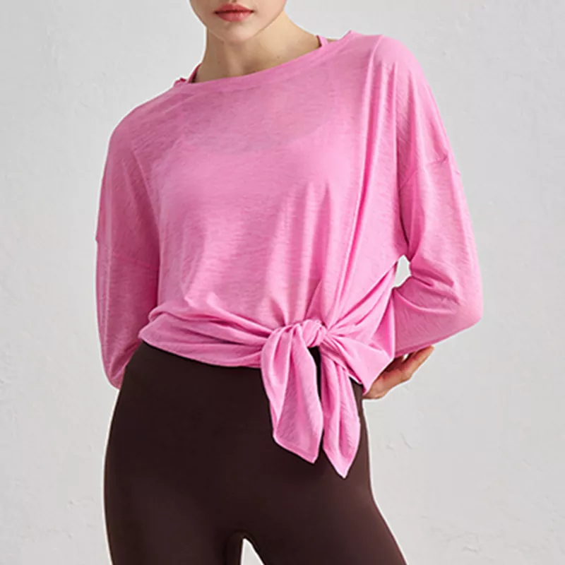 Loose And Thin Long-Sleeved Yoga Top