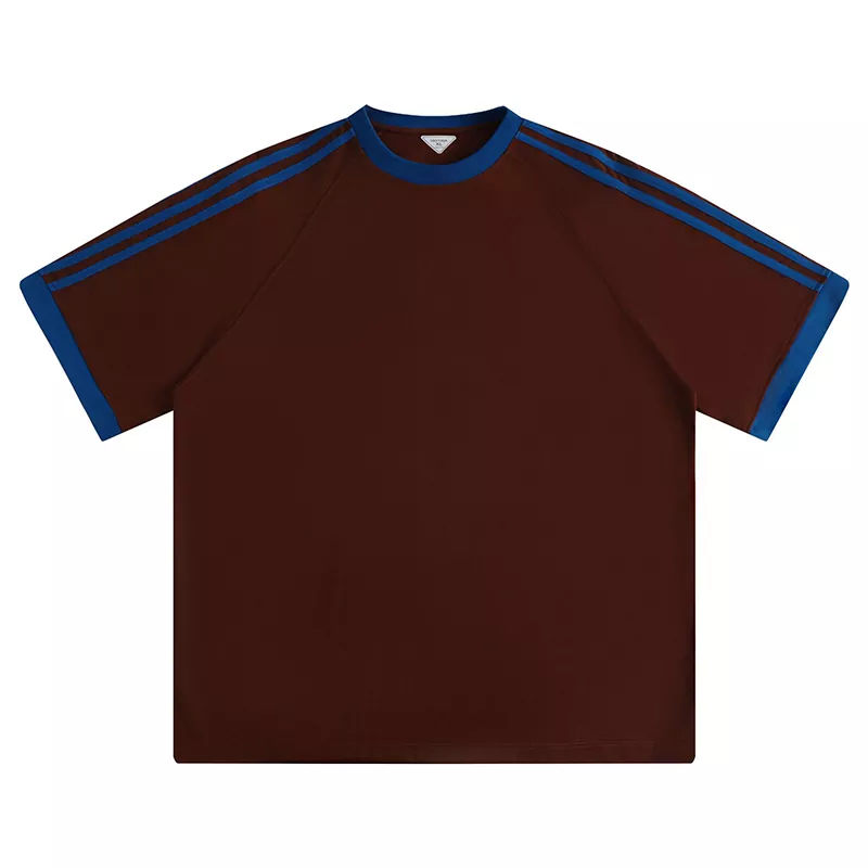 Unisex Color-Block Raglan Sleeve Short-Sleeve Men's T-Shirt