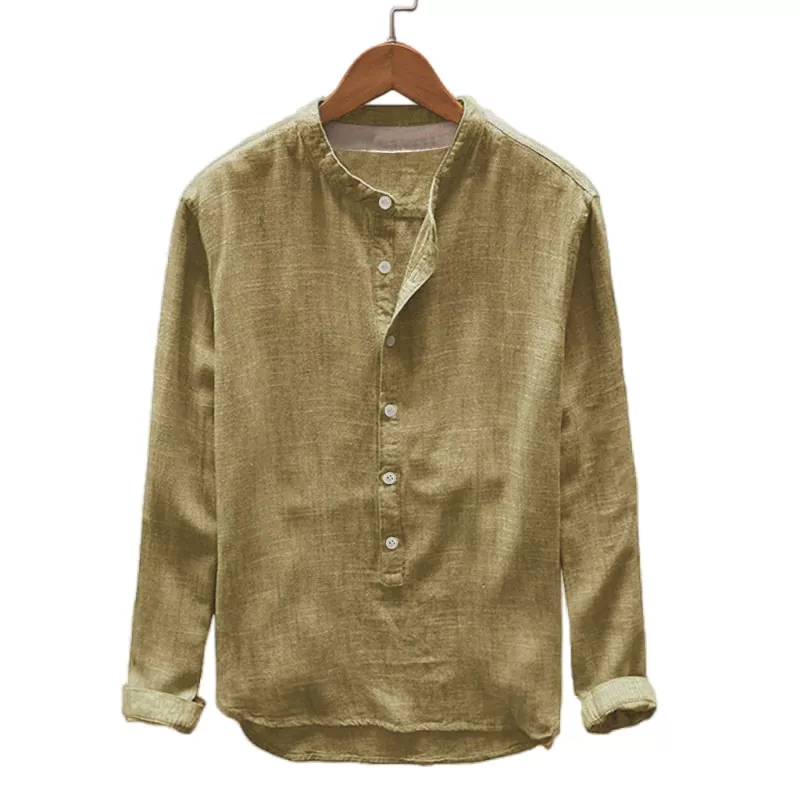 Pullover Solid Color Loose Long Sleeve Shirt