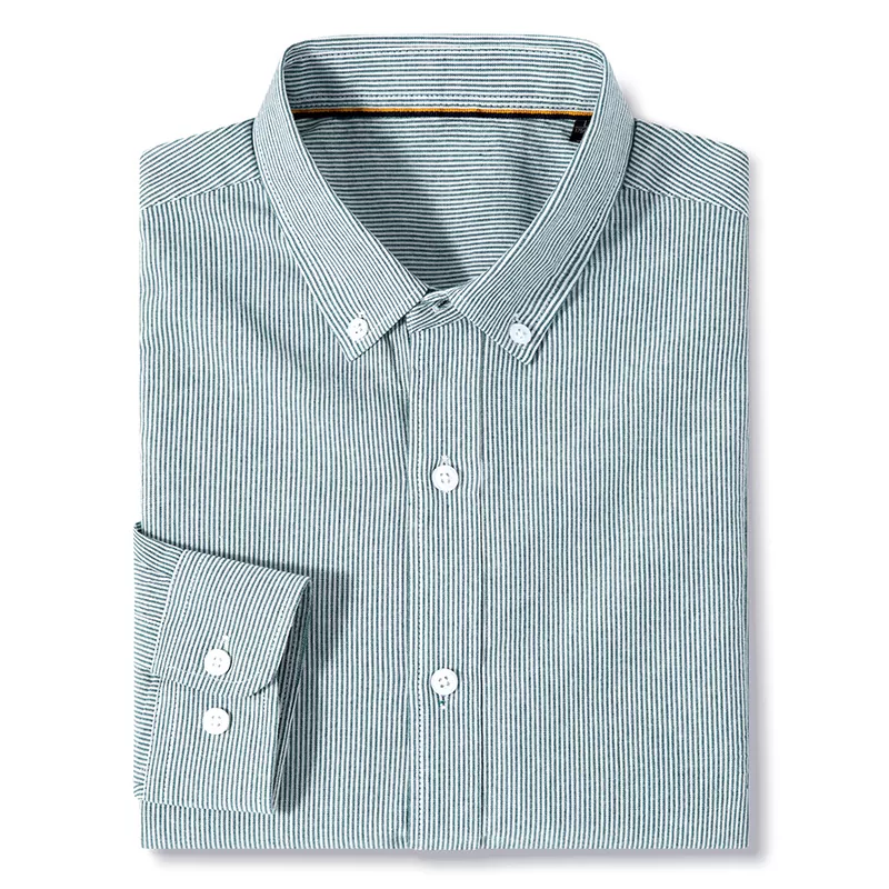 Spring New Men's Striped Long Sleeve Shirt